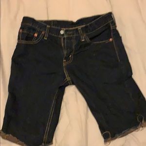 Levi’s 511 slim fit cut off shorts